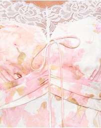 Petal & Pup - Voss Off Shoulder Lace Maxi Dress - Pink Floral