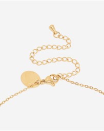 Lovisa - Waterproof Gold Plated Stainless Steel Letter S Dainty Pendant Necklace