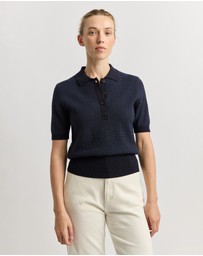 Toorallie - Pointelle Knit Polo