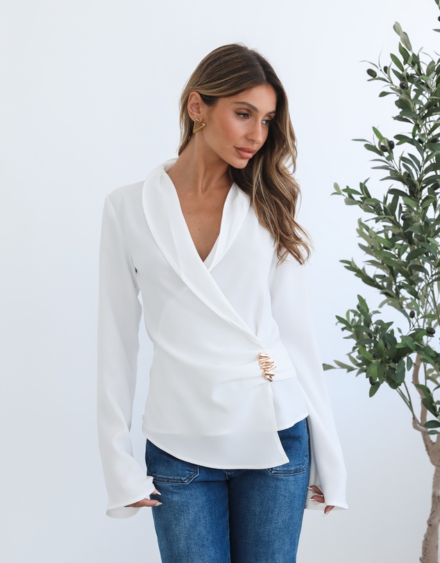 Esther & Co - Odissa Top - White