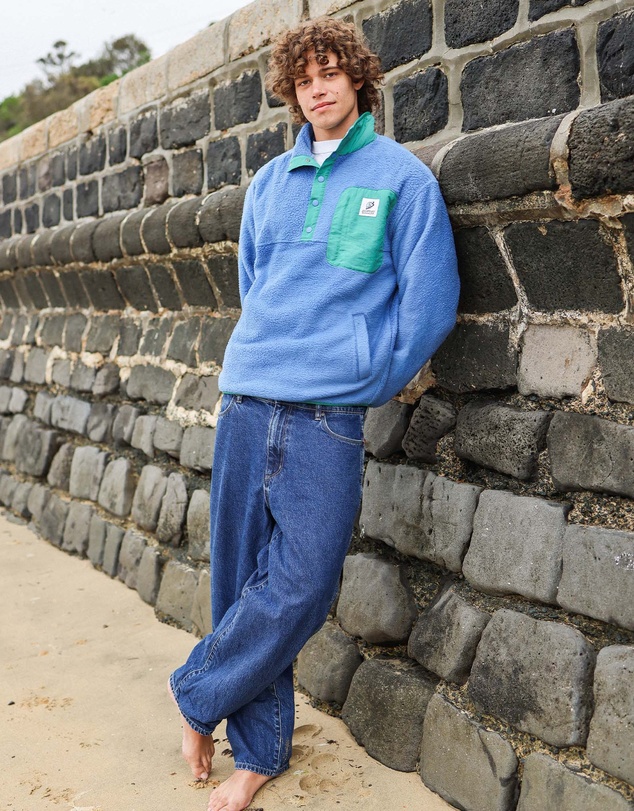 Skwosh - Skwosh Polar Snap Fleece in Blue