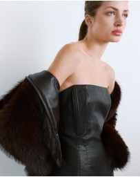 M.N.G - Short Faux-Leather Dress