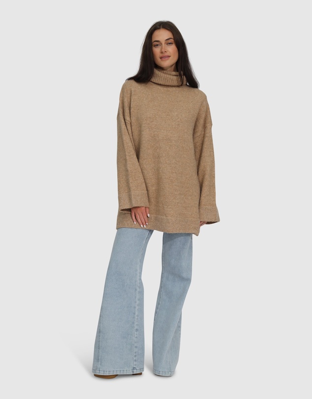 Belle & Bloom - Cuddle Me Oversized Tunic Sweater