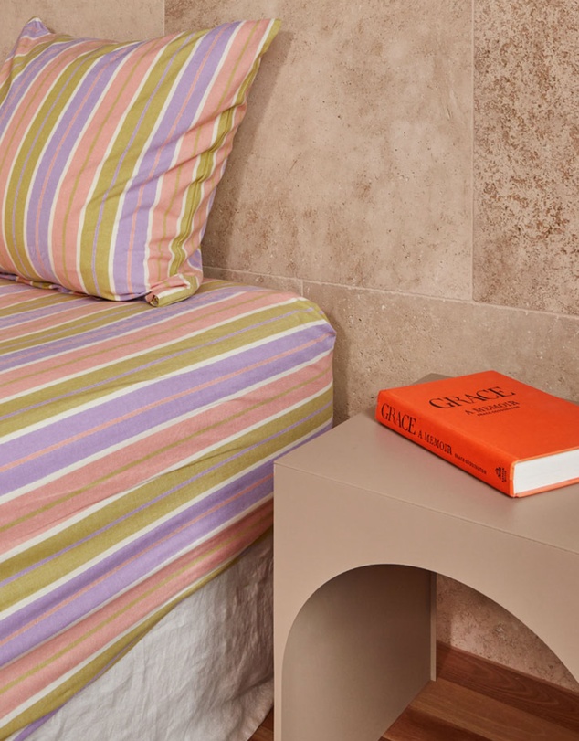 Mosey Me - Miami Stripe Fitted Sheet