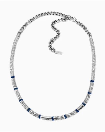 Diesel - D Logo Silver Tone Necklace
