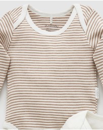 Purebaby - Easy Neck L/S Bodysuit 2 pack-Babies