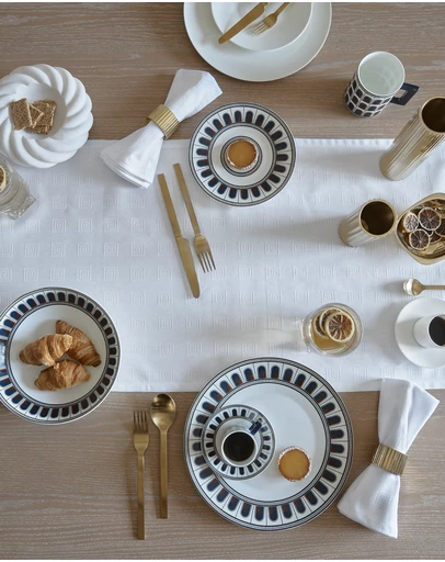 Greg Natale - Hellenica Table Runner White