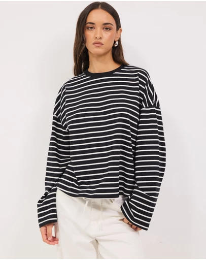 Calli - Stripe Long Sleeved Tee