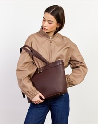 SABEN - Tabby Shoulder Bag Espresso + Bronze