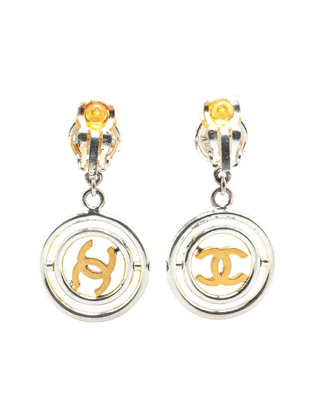 Pre-Loved by Azura Reborn - Pre-Loved chanel Logo Dangle Earrings