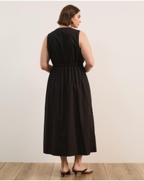 Atmos&Here Curvy - Ida Cotton Poplin Midi Dress