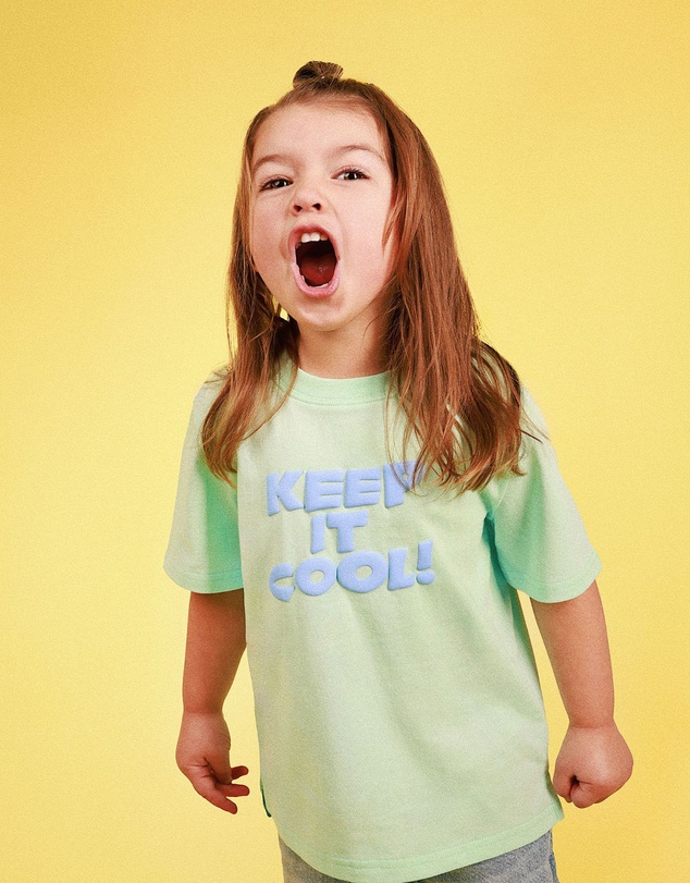 Skwosh - Keep It Cool Kids Slang Tee in Mint