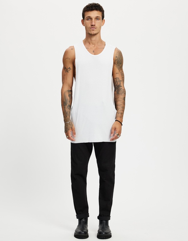 Surrounded By Ghosts - The Titanium Rib Knit Muscle T-Shirt
