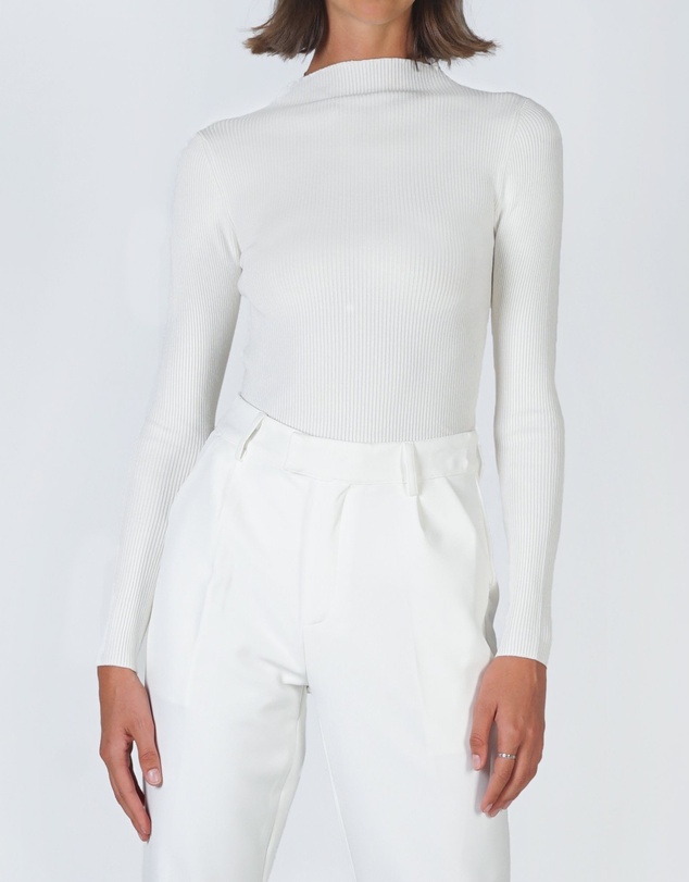 Lydan The Label - Mock Neck Long Sleeve Knit