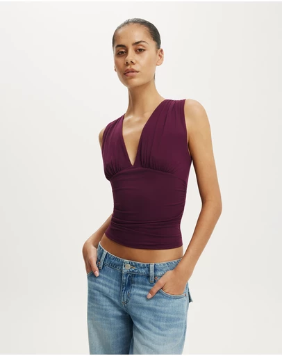 Cotton On - Hold Me Gathered V Tank