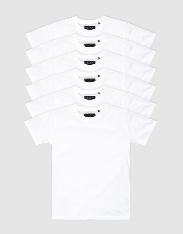 Xander - 6-Pack Blanc Tee