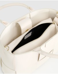 Belle & Bloom - Long Way Home Woven Tote - Cream