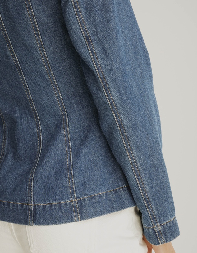 Atmos&Here - Nicole Denim Panel Jacket