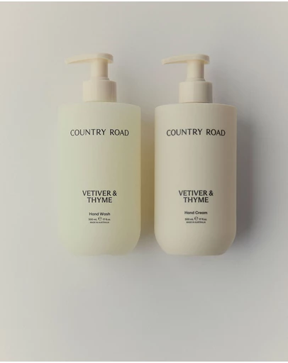 Country Road - Australian Made Vetiver & Thyme Hand Care Duet