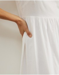 Atmos&Here - Alex Linen Blend Empire Waist Midi Dress