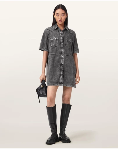 AllSaints - Rock Denim Dress