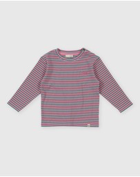 Goldie + Ace - Essential Stripe Rib Top - Babies-Kids
