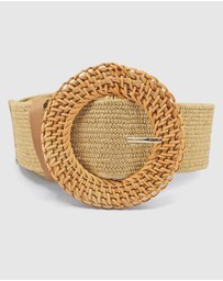 Miz Casa and Co - Round Rattan Plain Woven Belt