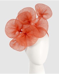 Max Alexander - Large Lilly Orange Flower Fascinator