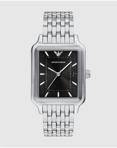 Emporio Armani - Silver Tone Analogue Watch
