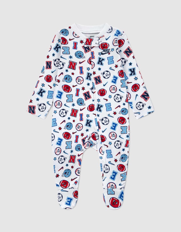 Nike - Allover Print Footed Coverall - Babies