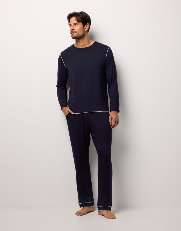 Wanderluxe Sleepwear - Nox TENCEL Modal Long Top & Long Pants