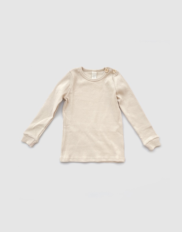 WITH LOVE FOR KIDS - Basics Thick Ribbed Long Sleeve Top - Kids