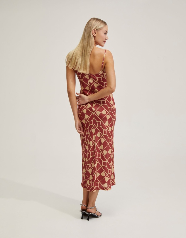 Oxford - Loren Geo Print Slip Dress