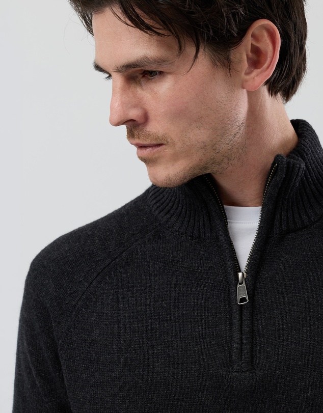 Wayver - Half Zip Wool Blend Knit