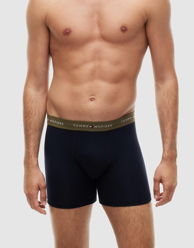 Tommy Hilfiger - 3-Pack Signature Contrast Waistband Boxer Briefs