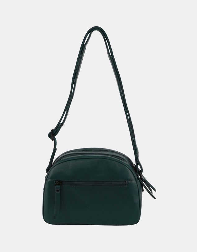 Milleni - Milleni Genuine Leather Ladies Multi-Zip Crossbody Bag