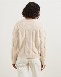 Atmos&Here - Stella Cable Knit Oversized Knit Jumper