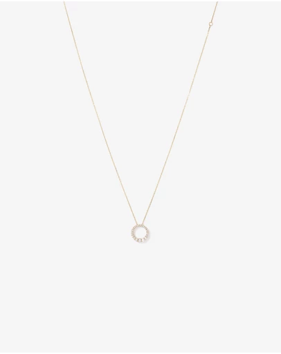 Michael Hill - 0.38 Carat TW Diamond Graduated Circle Necklace in 10kt Yellow Gold