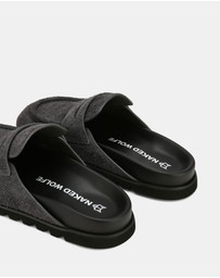 Naked Wolfe - Cord Dark Grey Hairy Suede