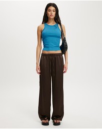 Cotton On - Low Waist Satin Pants