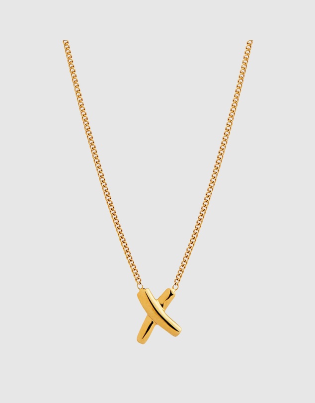 Najo - Bisous Yellow Gold Necklace (45cm+ext)