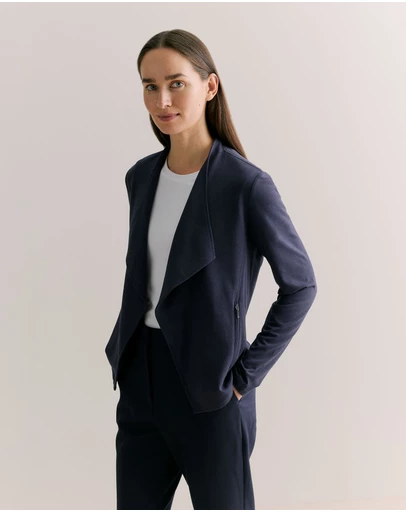 Trenery - Bamboo Viscose Blend Jacket in Night Sky