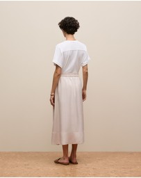 Trenery - Soft Pull On Skirt in Stone