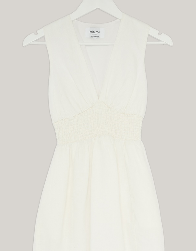 Revibe - Repaired Minima Esenciales Paloma Linen Midi Dress - AU 6