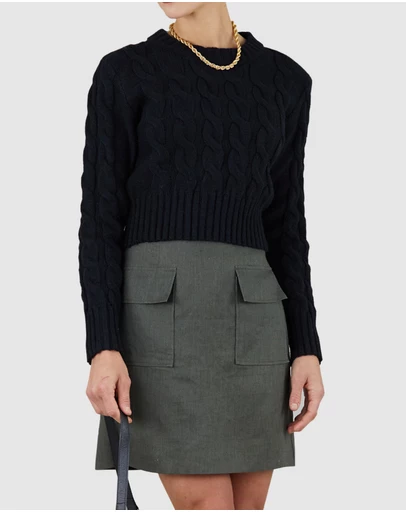 Amelius - Stockton Linen Utility Skirt