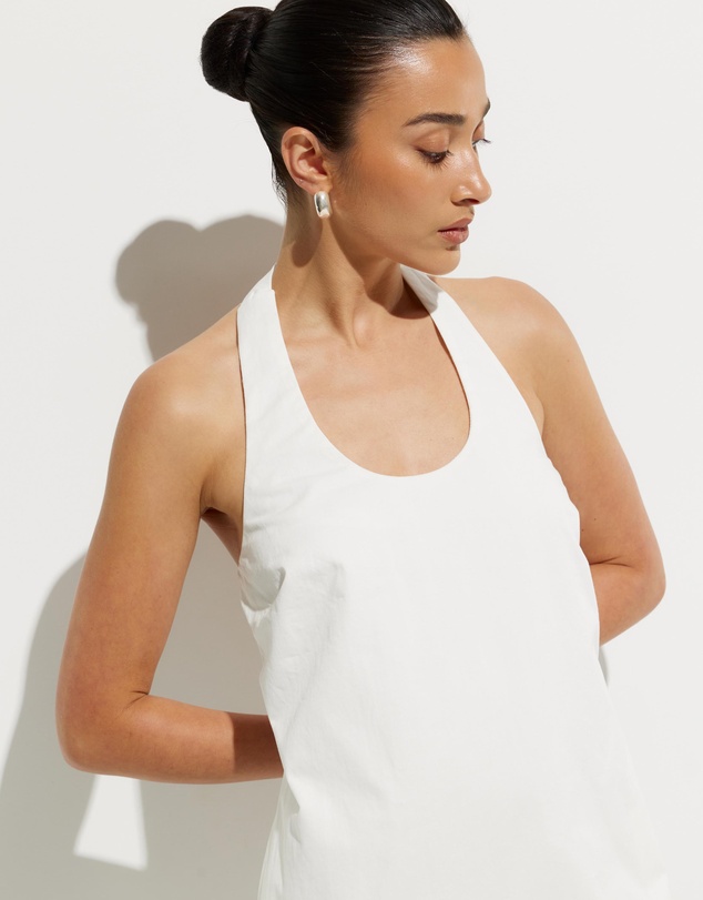 Calli - Tara Halter Twill Dress