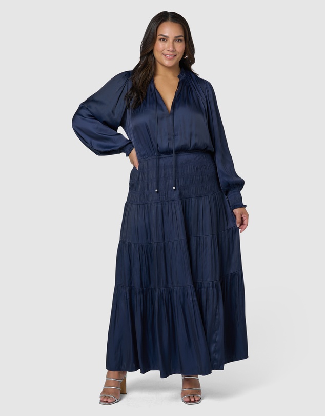 Pink Dusk by Curve Project - Glamorous Life Maxi Dress