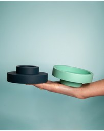 porter green - flipp lrg silicone unbreakable candle holder set