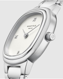 Rosefield - Gaia XS Creme Silver-Tone Bracelet Watch