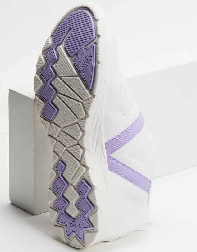 Vionic - Maren Elastic Lace Sneaker - White